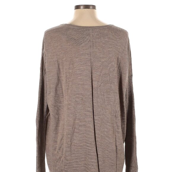 The Row Caistor Light Brown Wool Scoop Neck Oversize Sweater NWT Size L - Picture 3 of 10